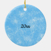 Santa Relaxen am Kamin mit Osterhase Keramik Ornament (Hinten)