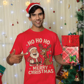 Santa Rentier Weihnachtswitz Sweatshirt