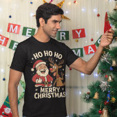 Santa Rentier Weihnachtswitz Sweatshirt