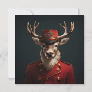 Santa-Rentiere Feiertagskarte