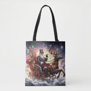 Santa/Rentiere Steampunk Weihnachten/Winter Tasche