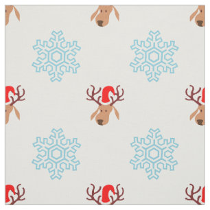 Santa-Rentiergewebe Stoff