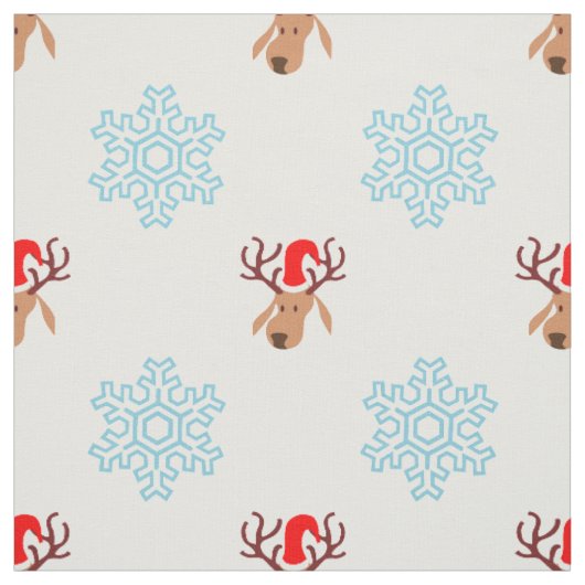 Santa-Rentiergewebe Stoff (Muster)