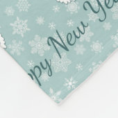 Santa-Rentierteam Fleecedecke (Ecke)
