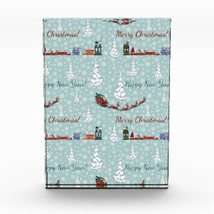 Santa-Rentierteam Fotoblock