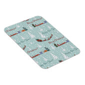 Santa-Rentierteam Magnet (Rechte Seite)