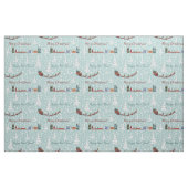 Santa-Rentierteam Stoff (Fat Quarter (45,7 x 55,9 cm))