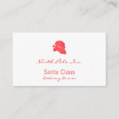 Santa Retro Silhouette Visitenkarte (Vorderseite)