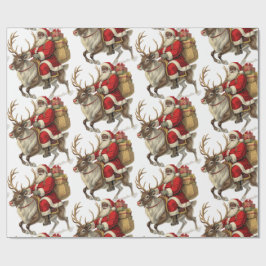 Santa Return Address Label  Geschenkpapier