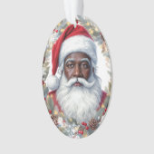 Santa Return Address Label Ornament (Vorderseite)