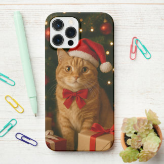 Santa Ribbon Cat iPhone 12 Pro Max Case iPhone 12 Pro Max Hülle