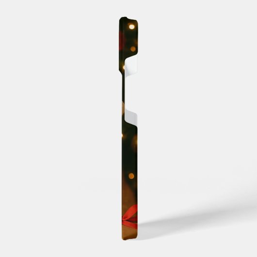 Santa Ribbon Cat iPhone 14 Case Hülle (Linke Seite)