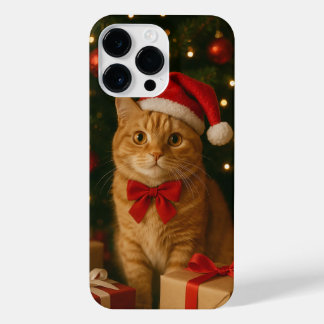 Santa Ribbon Cat iPhone 14 Pro Max Case iPhone 14 Pro Max Hülle