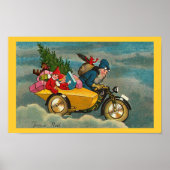 Santa Ride Motorrad - Poster (Vorne)