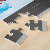 Santa Ride Roller in der Nachtstadt Puzzle (Seite)