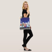 Santa Ride Roller in der Nachtstadt Tasche (Am Model)