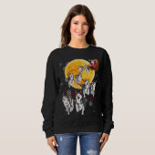 Santa Ride Sleigh Siberian Husky Christmas Dog Lov Sweatshirt (Vorne ganz)