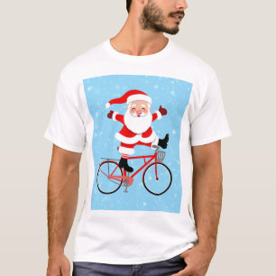 Santa rides a Bicycle T-Shirt