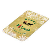 Santa Riding a Bull Sleigh – Forex Pipmas Gift Magnet (Linke Seite)