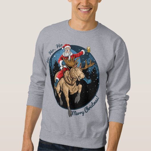 Santa Riding a Elose Sweatshirt (Vorderseite)