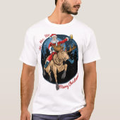 Santa Riding a Elose T-Shirt (Vorderseite)
