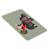 Santa Riding auf Hippo Magnet (Rechte Seite)