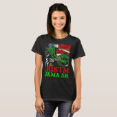 Santa Riding Bicycle Cycling This Is My Christmas T-Shirt (Vorne ganz)