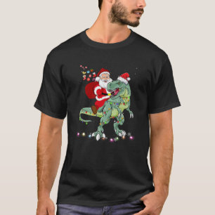 Santa Riding Dinosaur T rex Weihnachtsgeschenke Ju T-Shirt
