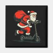 Santa Riding Electric Scooter  Magnet (Vorne)
