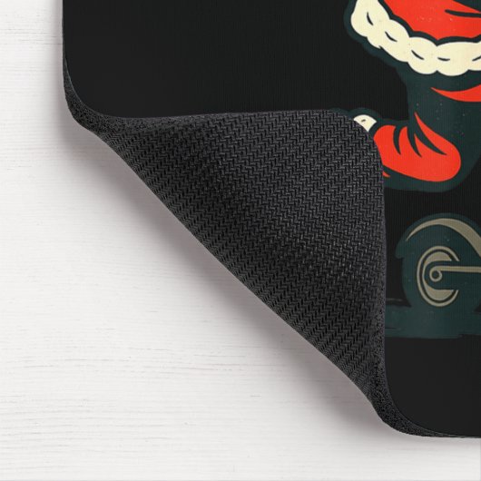 Santa Riding Electric Scooter Mousepad (Ecke)