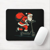 Santa Riding Electric Scooter Mousepad (Mit Mouse)