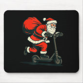 Santa Riding Electric Scooter Mousepad (Vorne)