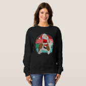 Santa Riding English Bulldog Christmas PJs Xmas Pa Sweatshirt (Vorne ganz)