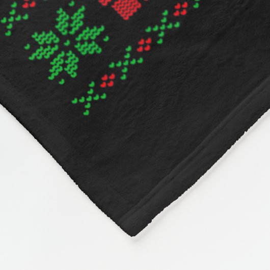 Santa Riding Highland Cow Ugly Christmas Sweater  Fleecedecke (Ecke)