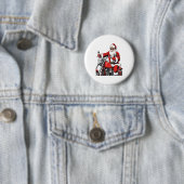 Santa Riding Motorrad Button (Beispiel)