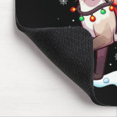 Santa Riding Rentier Siam Katzenwelse Mousepad (Ecke)