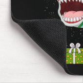 Santa Riding Shark Christmas Pajama Cute Ocean Ani Mousepad (Ecke)