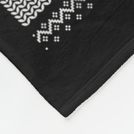 Santa Riding Shark Ugly Christmas Sweater Believe Fleecedecke (Ecke)