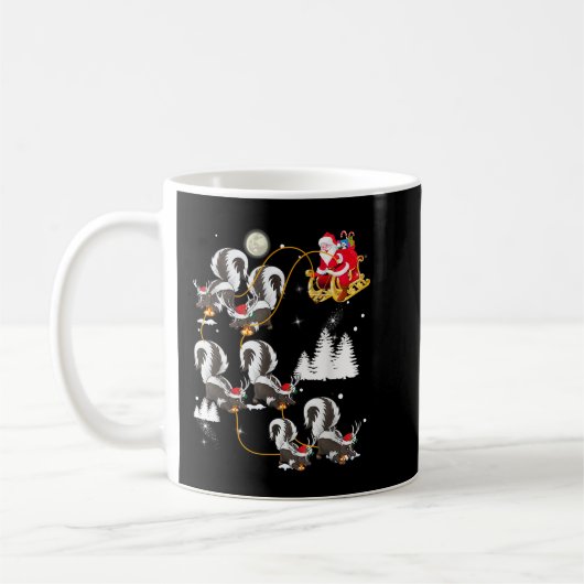 Santa Riding Skunk Kaffeetasse (Links)