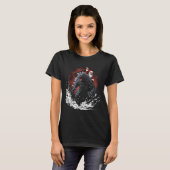 Santa Riding The Japanese Monster Kaiju For Christ T-Shirt (Vorne ganz)