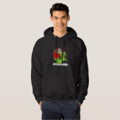 Santa Riding Triceratops Dinosaur Christmas Boys X Hoodie (Vorne ganz)