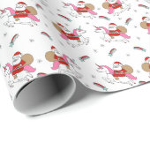 Santa Riforma niedliche Weihnachtsfeiern Geschenkpapier (Rolleneckpunkt)