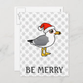 Santa Ring Feiertagspostkarte (Vorne/Hinten)