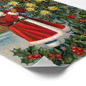 Santa Ringing Bell Poster (Ecke)