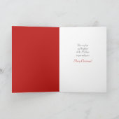 Santa Ringing Bells Weihnachtskarte Feiertagskarte (Innenseite)