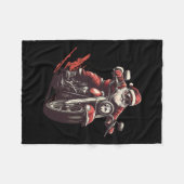 Santa Rite a Motorrad Motorrad Lover X Fleecedecke (Vorderseite (Horizontal))
