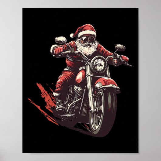 Santa Rite a Motorrad Motorrad Lover X Poster (Vorne)