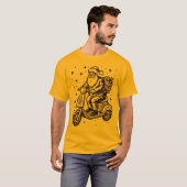 Santa Rite Ein Scooter mit Gif Boxen Design T-Shirt (Vorne ganz)