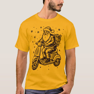 Santa Rite Ein Scooter mit Gif Boxen Design T-Shirt