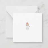 Santa Robin Mitteilungskarte (Rückseite)